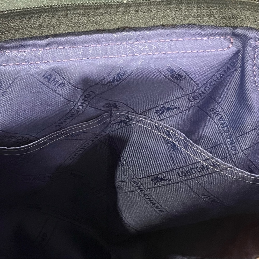 Longchamp Pliage velvet handbag